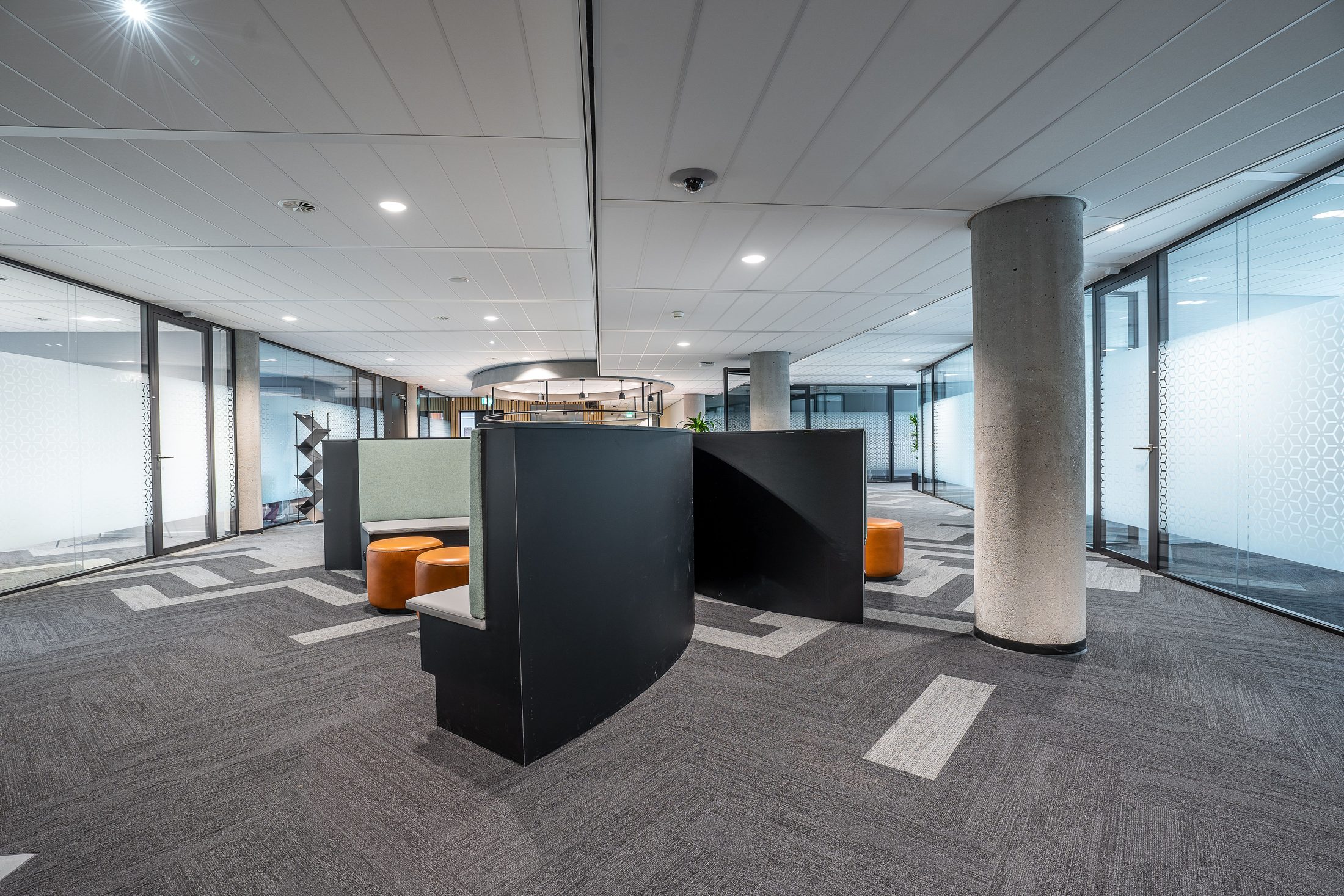 Contemporary Glass Office Interior
